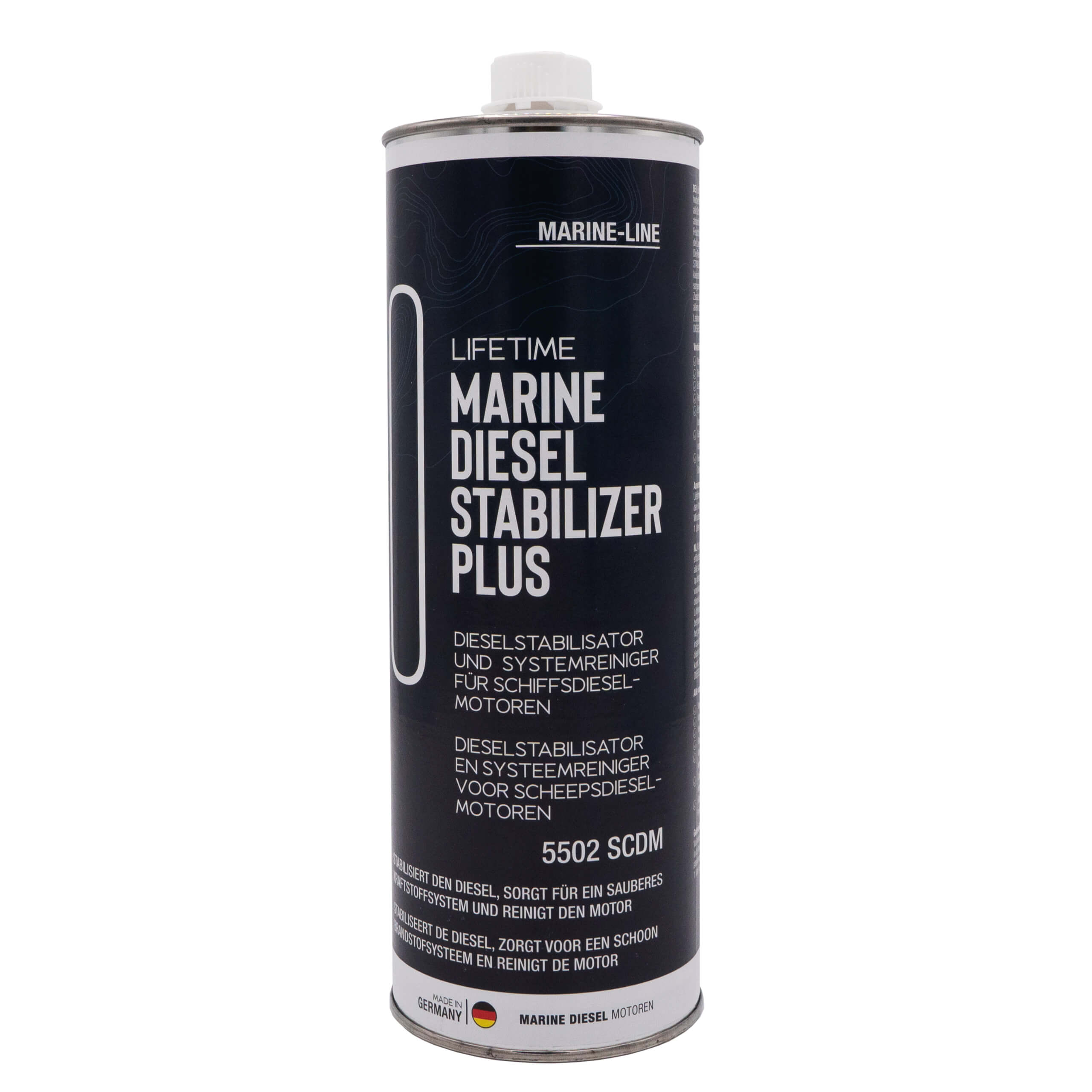 Produktabbildung von Lifetime Marine Diesel Stabilizer Plus auf einem weißen Hintergrund
