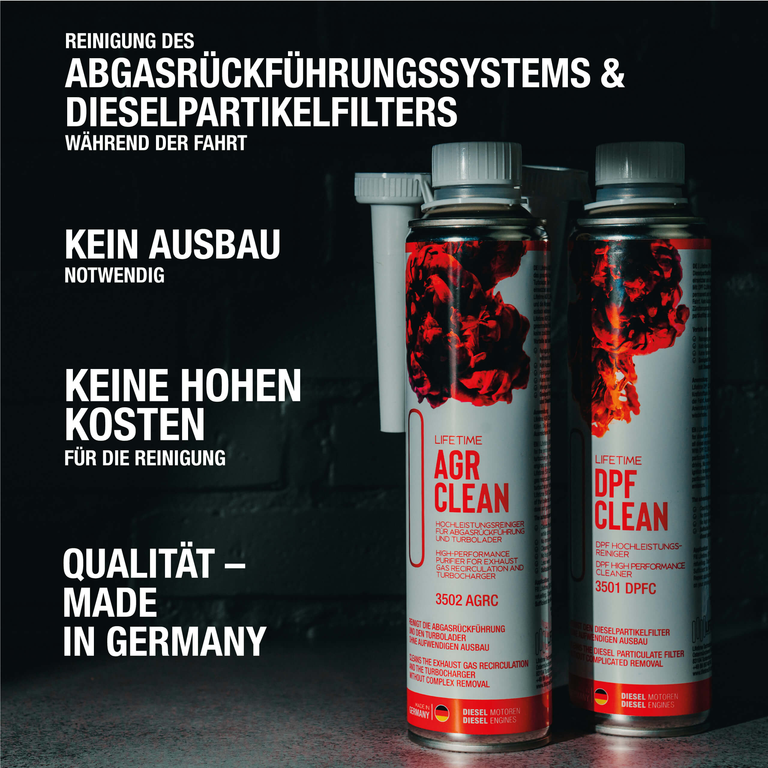 Lifetime DPF-AGR Kombi-Reinigungs-Kit - Lifetime Technologies Shop