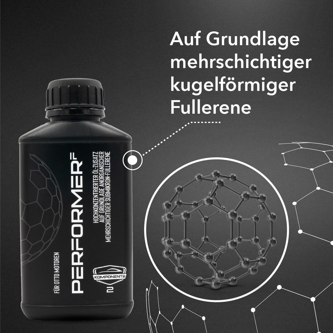 Grundlage von PERFORMER F sind mehrschichtige kugelförmige Fullerene