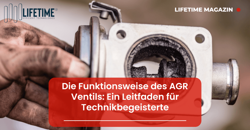 AGR Ventil verschmutzt wird in der Hand gehalten