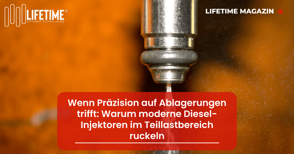 Diesel Injektor vor braunem Hintergrund