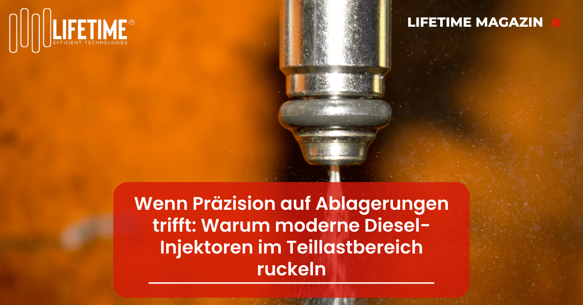 Diesel Injektor vor braunem Hintergrund