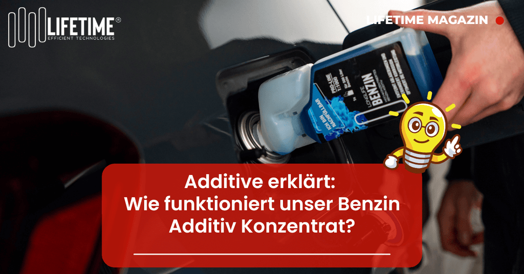 Longlife BENZIN wird in Tank eingefüllt