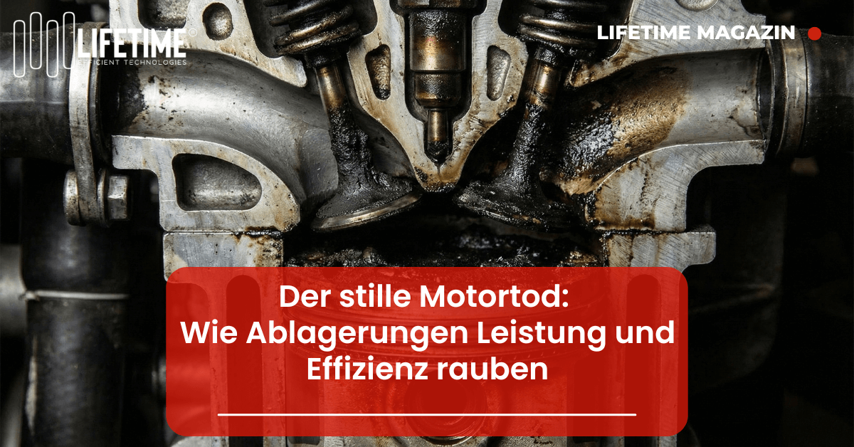 Verschmutzer Zylinder im Querschnitt