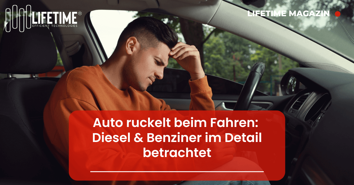 Man sitzt genervt im Auto