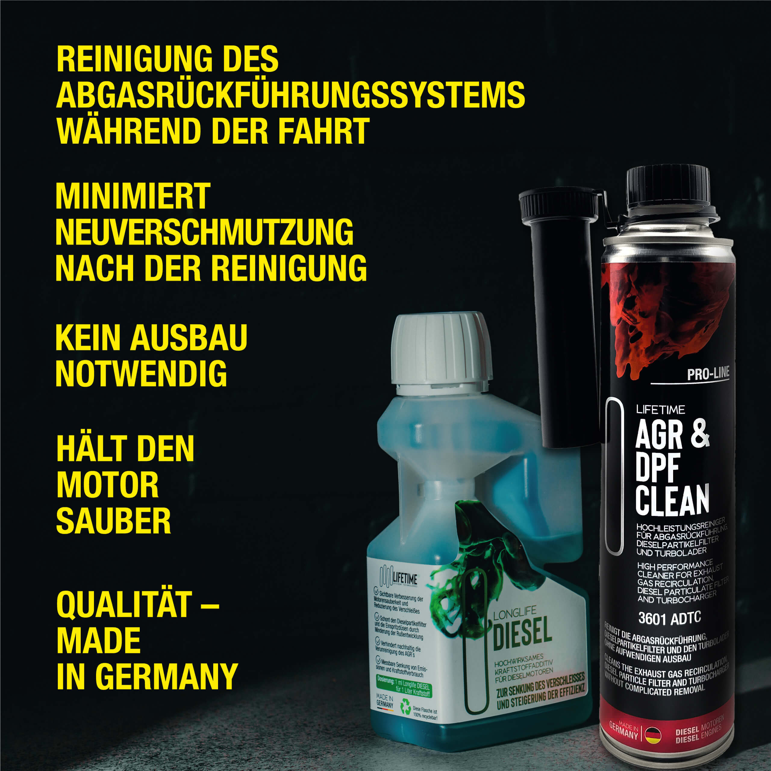Lifetime AGR & DPF CLEAN PRO-LINE, Diesel Additiv