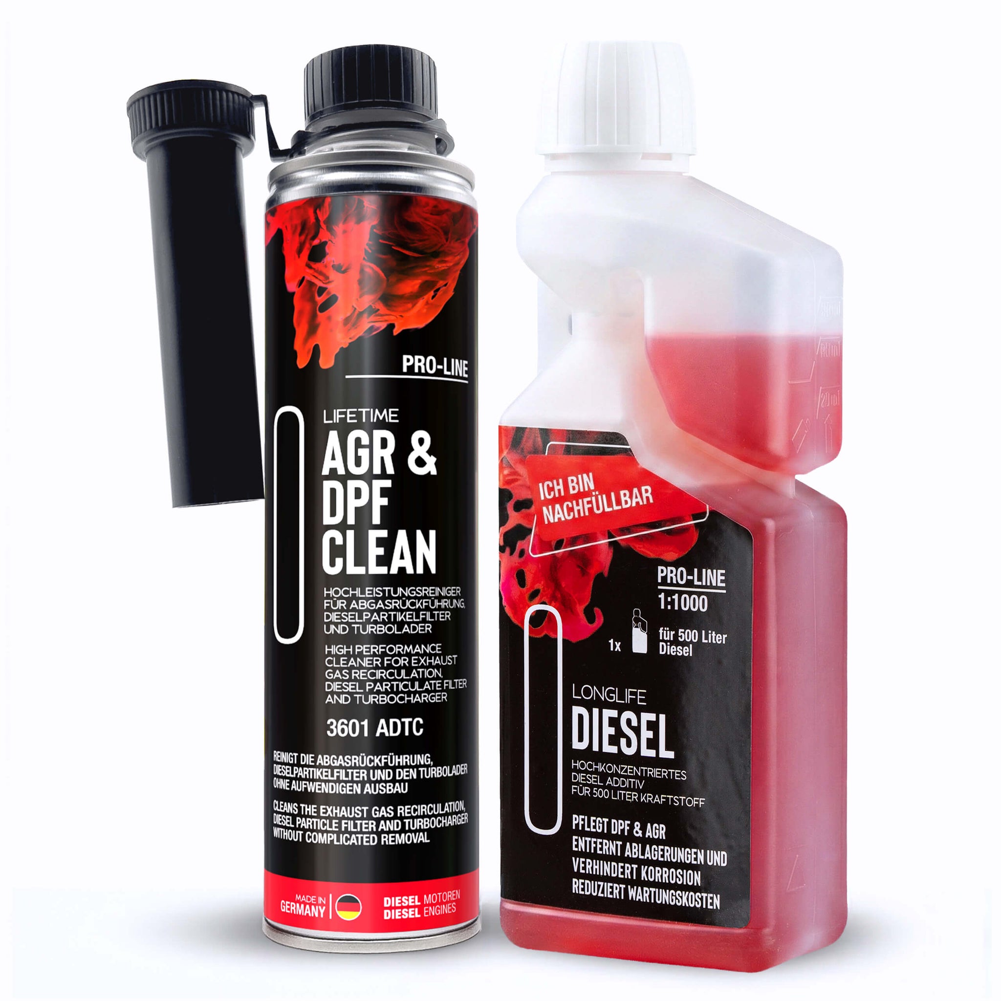 LIFETIME Diesel AGR & DPF Reinigungs-Kur – DPF Reiniger und Diesel-Additiv im Set