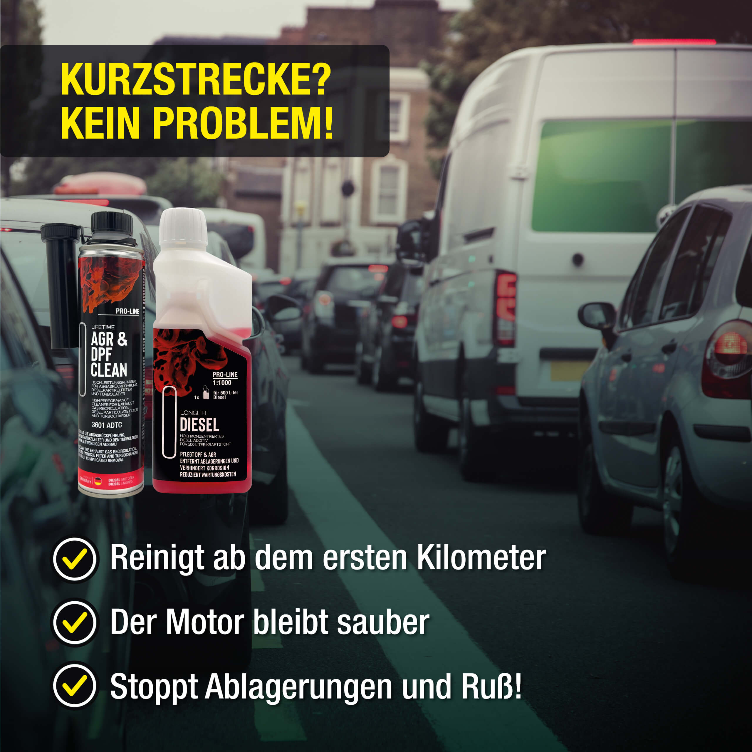 Diesel AGR & DPF Reinigungs-Kur Pro-Line | 400ml + 500ml