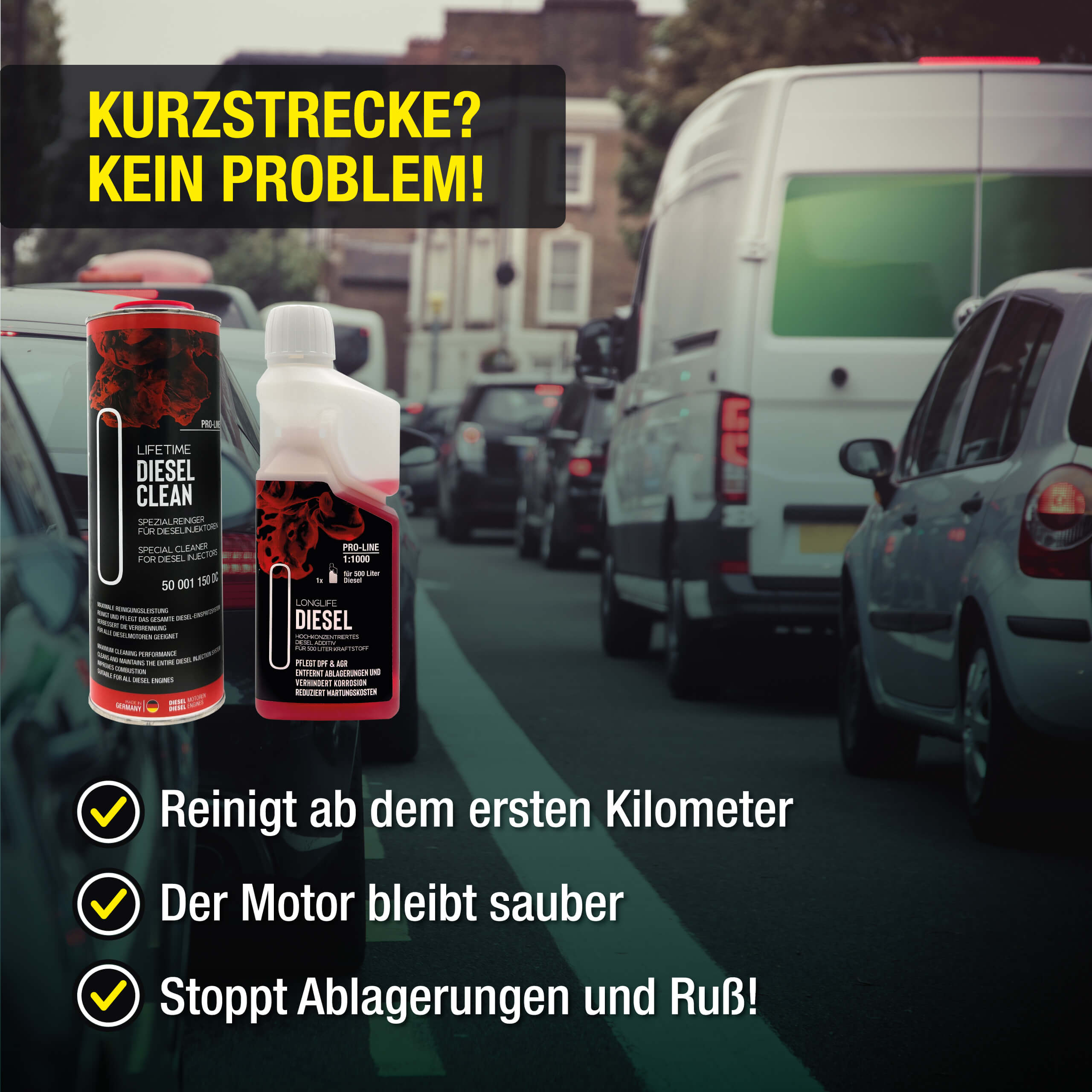 Diesel Injektor & System Reinigungs-Kur Pro-Line | 1.000ml + 500ml