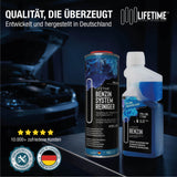 Lifetime Benzin System Reinigungs-Kur PRO-LINE – Systemreiniger 1L + Longlife Benzin 500ml - Saubere Injektoren & Hochdruckpumpe, Korrosionsschutz & Dauerpflege