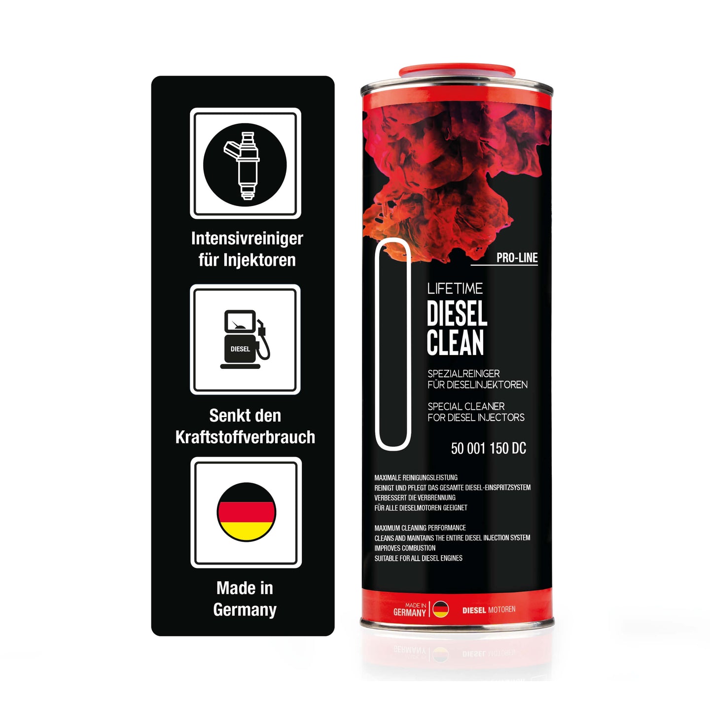 Lifetime DIESEL CLEAN Spezialreiniger für Diesel-Injektoren, Kraftstoffadditiv, 1.000ml