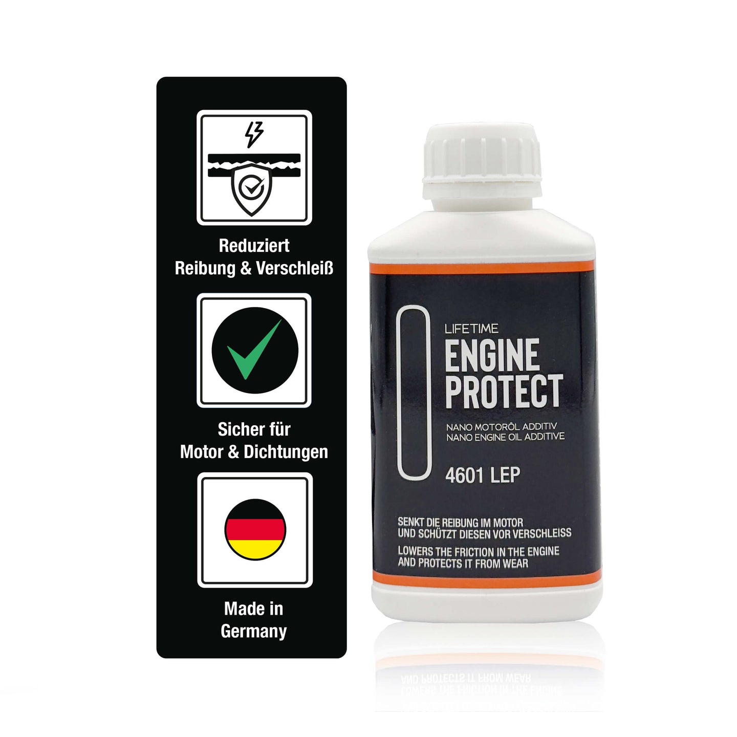 Lifetime ENGINE PROTECT - Motoröl-Additiv für Benzin- und Dieselmotoren, 210ml für bis zu 7L Motoröl