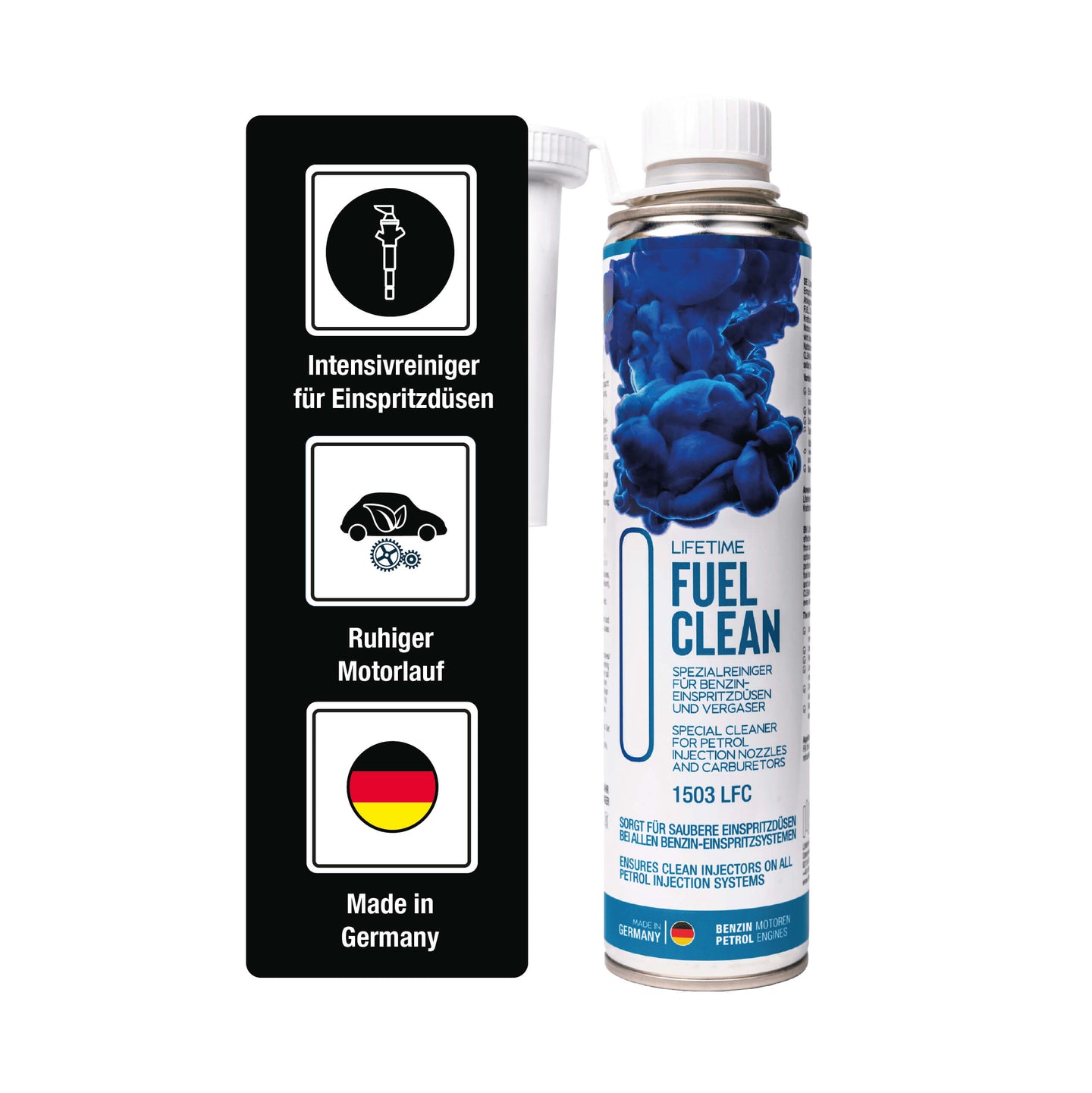 Lifetime FUEL CLEAN - Spezialreiniger für Benzinmotoren, reinigt Einspritzdüsen und Vergaser, Kraftstoffadditiv, 400ml