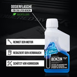 Longlife BENZIN Pro-Line - Premium-Pflege für den Benzin-Motor, Kraftstoffadditiv, nachfüllbare Dosierflasche 250ml