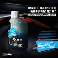 Longlife BENZIN Pro-Line - Premium-Pflege für den Benzin-Motor, Kraftstoffadditiv, nachfüllbare Dosierflasche 250ml