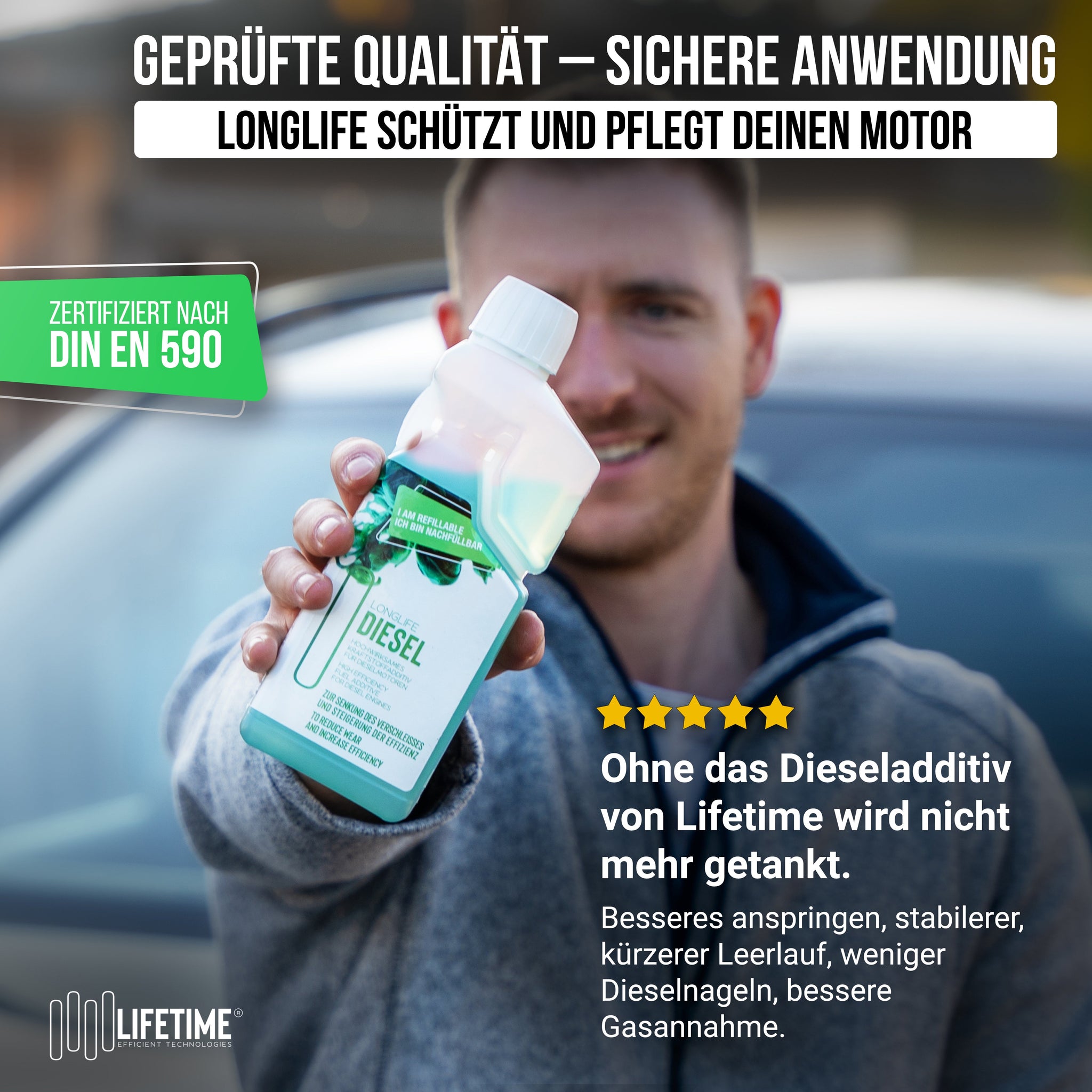 Longlife DIESEL - Basis-Pflege für den Dieselmotor, Kraftstoffadditiv, Nachfülldose 1.000ml