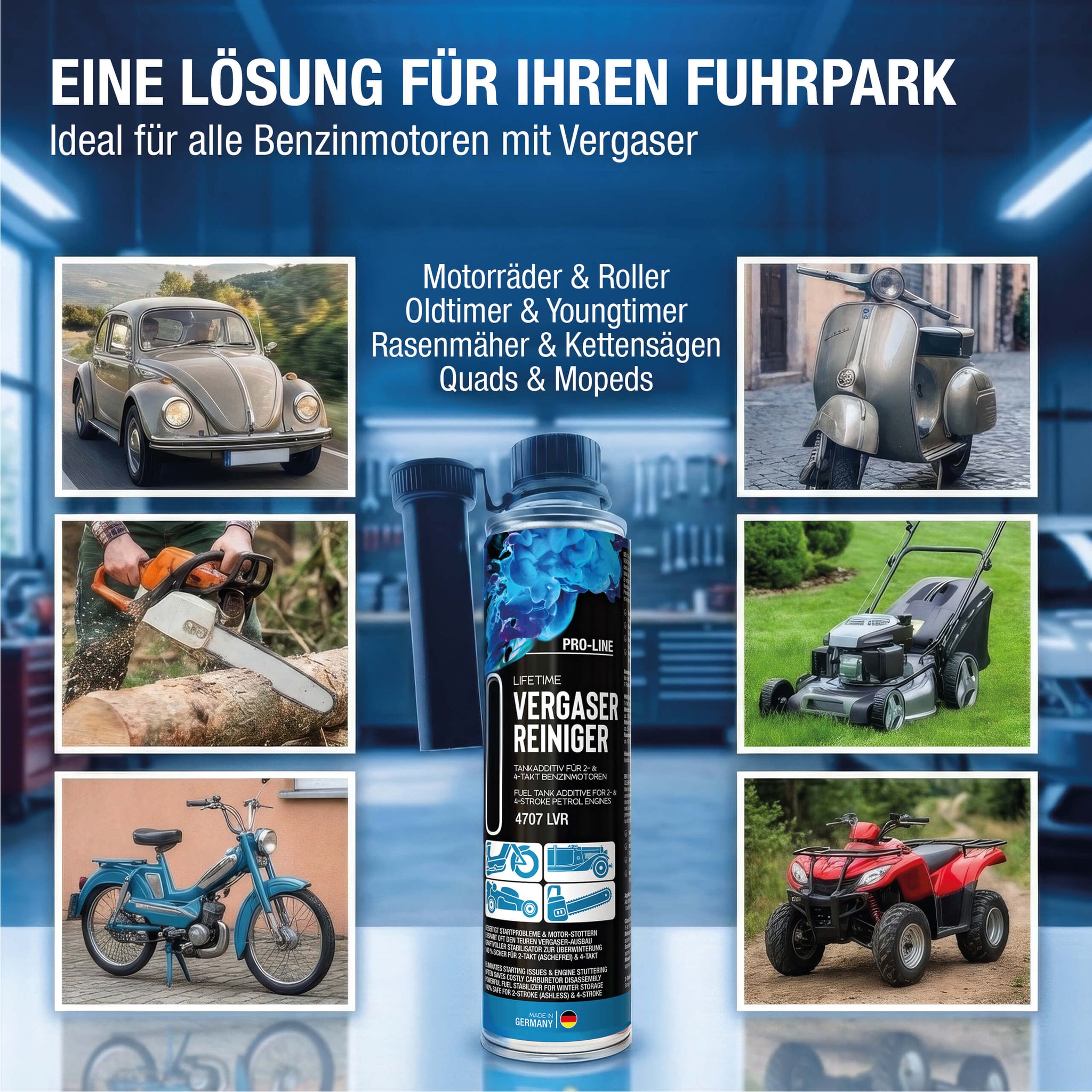 LIFETIME Vergaserreiniger – Vergaser reinigen ohne Ausbau, 400 ml
