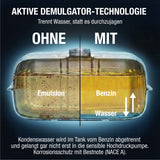Benzin Systemreiniger trennt Wasser statt es durch die Hochdruckpumpe durchzujagen