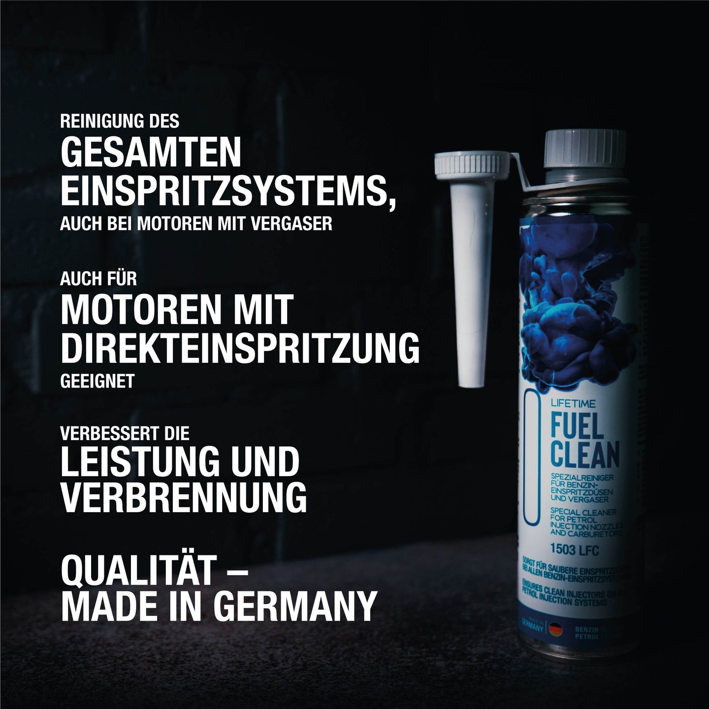 FUEL CLEAN - Reiniger für Einspritzdüsen- und Vergaser von Benzinmotoren - 400ml - Lifetime Technologies Shop