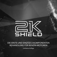 2K SHIELD ist der Name der Produktlinie für Behandlung der Benzinmotoren