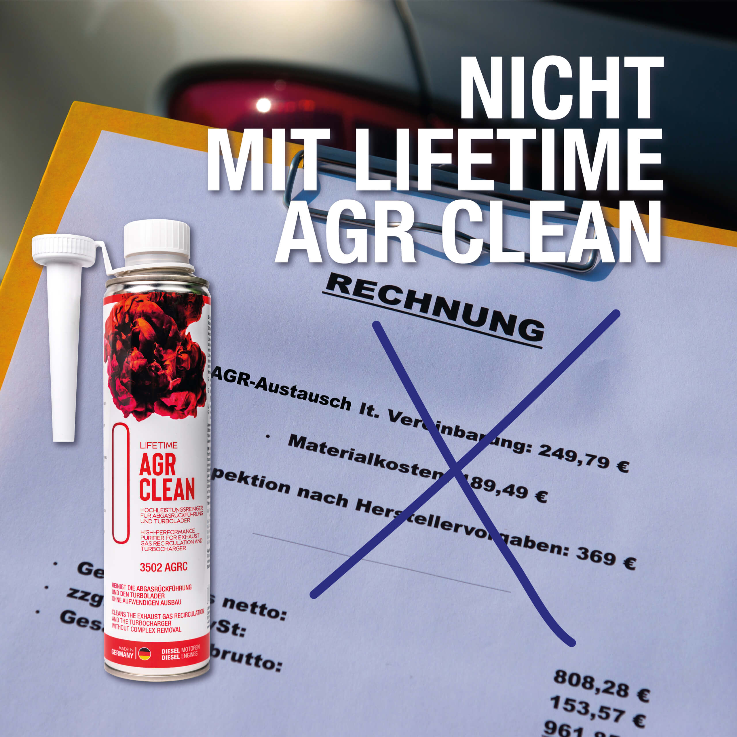 AGR CLEAN - AGR-Ventil Reiniger - 400 ml - Lifetime Technologies Shop