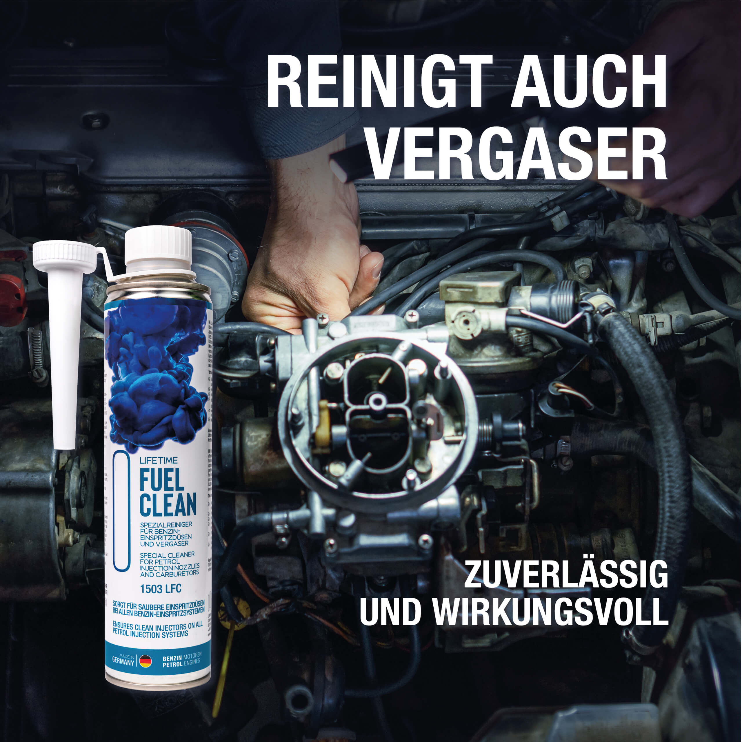 Injektor Reiniger Benzin Einspritzdüsen reinigen 325ml - Pour&Go :  : Auto & Motorrad